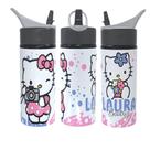 Garrafa Squeeze Hello Kitty Personalizada Com Nome Volta As Aulas 600ML Garrafa Squeeze Hello Kitty Personalizada Com Nome Volta As Aulas 600ML