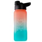 Garrafa Squeeze Laranja e Verde Academia 1l Agua Fitness Tie Dye Sports