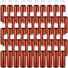 Garrafa Squeeze Mimorou 120 ml âmbar recarregável 50 unidades com tampa