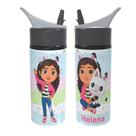 Garrafa Squeeze Personalizada com Nome Mundo Mágico da Gabby - Volta ás Aulas Garrafa Squeeze Personalizada com Nome Mundo Mágico da Gabby - Volta ás Aulas