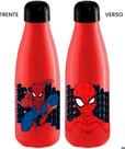 Garrafa Squeeze Plástica de Rosca Pet Homem-Aranha Spider-Man Escola Passeio Lancheira 600ml