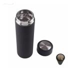Garrafa Squeeze Térmica 400ml Ciclismo Aço Inox Com Filtro Chá Frutas Ervas Cozinha Academia