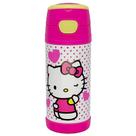 Garrafa squeeze térmica infantil Hello Kitty Sanrio Zona Criativa 350 ml