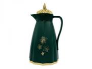 Garrafa termcia verde florida com dourado 1l