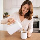 Garrafa Termica 1 Litro Cozinha Cafe Branca Cha Vidro Oferta