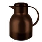 Garrafa Térmica 1 Litro Quick Press Samba Emsa Marrom