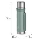 Garrafa Térmica 1 Litro Verde Electrolux - Sense To Go