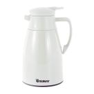 Garrafa Térmica 1L Branca Ampola Vidro Quente e Frio Mônaco SM-GTMBR