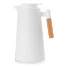 Garrafa Térmica 1L Branca Cabo Madeira 10052 Mimo Style Garrafa Térmica 1L Branca Cabo Madeira 10052 Mimo Style