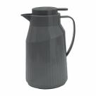 Garrafa Térmica 1L Cinza Escuro Ampola Vidro - Quente e Frio Berlim SM-GTBCZES
