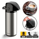 Garrafa Térmica 1L Inox Para Café Água Chá Unitermi Verona