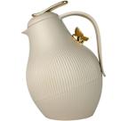 Garrafa Térmica 1L Nude Bico Dourado Borboleta