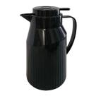 Garrafa Térmica 1L Preta Ampola Vidro - Quente e Frio Berlim SM-GTBCZPR