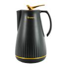 Garrafa Térmica 1L Preta Ampola Vidro Quente e Frio Dubai SM-GTDBP