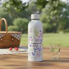 Garrafa térmica 500ml motivacional floral - Zona Criativa