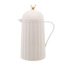 Garrafa Térmica 600ml para café ou chá de plástico branca Bird Wolff - 29083