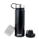 Garrafa Térmica 650ml Preta 24h/12h - Oba Térmic