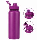 Garrafa Térmica 780ml Aço Inox com Alça e Bico Rosqueável Roxa Garrafa Térmica 780ml Aço Inox com Alça e Bico Rosqueável Roxa