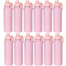 Garrafa Térmica 800ml em Aço Inox Vacuum, Squeeze com Vedação Antivazamento Peneira Removível e Alça, bebida gelada ou quente, 28x8x8cm, KIT 12UN