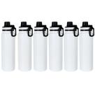 Garrafa Térmica 800ml em Aço Inox Vacuum, Squeeze com Vedação Antivazamento Peneira Removível e Alça, bebida gelada ou quente, 28x8x8cm KIT 6UN Garrafa Térmica 800ml em Aço Inox Vacuum, Squeeze com Vedação Antivazamento Peneira Removível e Alça, bebida gelada ou quente, 28x8x8cm KIT 6UN
