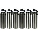 Garrafa Térmica 800ml em Aço Inox Vacuum, Squeeze com Vedação Antivazamento Peneira Removível e Alça, bebida gelada ou quente, 28x8x8cm KIT 6UN Garrafa Térmica 800ml em Aço Inox Vacuum, Squeeze com Vedação Antivazamento Peneira Removível e Alça, bebida gelada ou quente, 28x8x8cm KIT 6UN