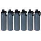 Garrafa Térmica 800ml em Aço Inox Vacuum, Squeeze com Vedação Antivazamento Peneira Removível e Alça, bebida gelada ou quente, 28x8x8cm KIT 6UN Garrafa Térmica 800ml em Aço Inox Vacuum, Squeeze com Vedação Antivazamento Peneira Removível e Alça, bebida gelada ou quente, 28x8x8cm KIT 6UN