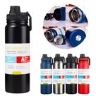 Garrafa Térmica 800ml garrafa espacial Quente Frio Com Isolamento Térmico De Grande Capacidade Preto