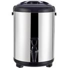 Garrafa térmica 8l inox para café leite e água quente frio hotel luxo