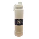 Garrafa Termica Aco Branca Inox 800ML Parede Dupla Isolamento a Vacuo 12hrs