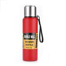 Garrafa Térmica Aço Inox 1L Litro 1000ml Tampa Alça Camping