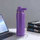 Garrafa Térmica Aço Inox + Base da Mesma Cor 1000ml/800ml/600ml/350ml