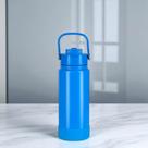 Garrafa Térmica Aço Inox Com Canudo+ Base da Mesma Cor 1200ml/1000ml/800ml/600ml/350ml
