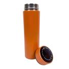 Garrafa Térmica Aço Inoxidável 500ml Visor Temperatura Basik Prime WU-082 Garrafa Térmica Aço Inoxidável 500ml Visor Temperatura Basik Prime WU-082