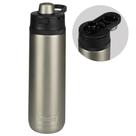 Garrafa Térmica Água Aço Inox 710ml c/ Tampa Alça Thermos