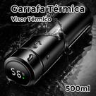 Garrafa térmica água copo térmico 12h inteligente sensor de Temperatura 500ml