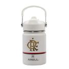 Garrafa Térmica Arell Flamengo Straw Flask Com Alça 355ml Garrafa Térmica Arell Flamengo Straw Flask Com Alça 355ml