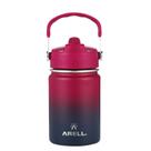 Garrafa Térmica Arell Straw Wild Violet Esporte Fitnes 355ml