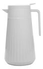 Garrafa Termica Bebida quente/fria Unique Delicada Plástico Branca 1L Lyor