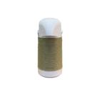 Garrafa Térmica Branca com Detalhe em Fibra Verde Musgo 500ml - Termolar