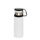 Garrafa Térmica Branca com Parede Dupla e Tampa Copo - 500ml
