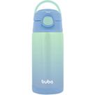 Garrafa Térmica Buba Com Canudo Azul Degradê