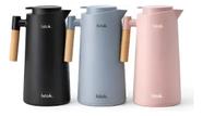 Garrafa Térmica Café 1 Litro Amsterdã Nórdica Cabo Madeira Mesa Posta