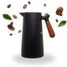 Garrafa Térmica Café 1 Litro Nórdica Cabo Imita Madeira Chá