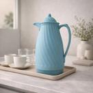 Garrafa Térmica Café Chá Azul Turquesa Premium Luxo 900ml PS