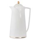 Garrafa Térmica Café Ellegance Vintage Retrô 1Lt Branca