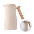 Garrafa Térmica Café Nórdica Bege 1 Lt Cabo Estilo Madeira
