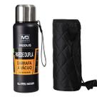 Garrafa Térmica Café Suco Água Aço Inox 1L ou 1,5L Bolsa de Transporte Academia Passeio Caminhada Camping Bebida Quente Gelada