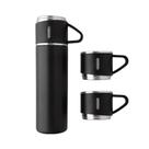 Garrafa Térmica com 3 Canecas Tampas Acampar Viajar Café Cozinha 5803