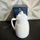 Garrafa térmica com ampola de vidro wolff preta ou branca 300ml para cozinha café pequena viagem água termica -