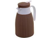 Garrafa Térmica com Rattan de Plastico Bege Tress 1 Lt. Lyor